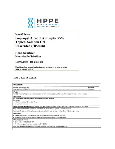 1000 L Label (1000 L Hp2468 Label)
